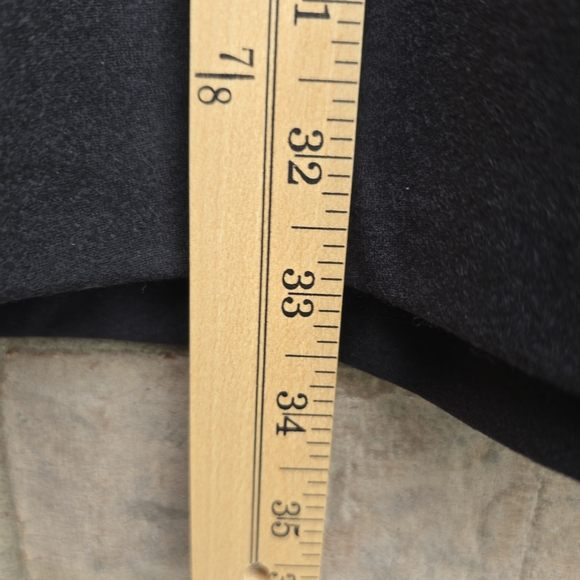 $139 New TALBOTS RIDING CAREER A-line SKIRT 100% ITALY WOOL BLACK NWT Size 14 - Picture 8 of 9